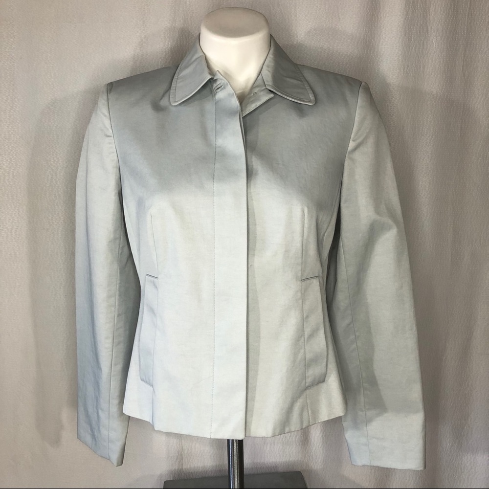 Ann Taylor Petites Powder Blue Jacket/Blazer
